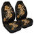 Hawaii Turtle Flower Polynesian Car Seat Covers - Gold - AH Universal Fit Black - Polynesian Pride