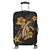 Hawaii Turtle Flower Polynesian Luggage Covers - Gold - AH Black - Polynesian Pride