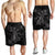 Hawaii Turtle Flower Polynesian Men's Shorts - Gray - AH - Polynesian Pride