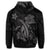 Hawaiian Turtle Flower Polynesian Hoodie Gray - Polynesian Pride