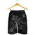 Hawaii Turtle Flower Polynesian Men's Shorts - Gray - AH - Polynesian Pride