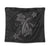 Hawaii Turtle Flower Polynesian Tapestry - Gray - AH Wall Tapestry Black - Polynesian Pride