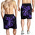 Hawaii Turtle Flower Polynesian Men's Shorts - Purple - AH - Polynesian Pride