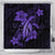 Hawaii Turtle Flower Polynesian Shower Curtain - Purple - AH 177 x 172 (cm) Black - Polynesian Pride