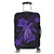 Hawaii Turtle Flower Polynesian Luggage Covers - Purple - AH Black - Polynesian Pride