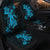 Hawaii Turtle Flower Polynesian Car Seat Covers - Turquoise - AH - Polynesian Pride