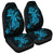 Hawaii Turtle Flower Polynesian Car Seat Covers - Turquoise - AH Universal Fit Black - Polynesian Pride