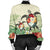 Hawaii Turtle Flowers Coconut Tree Leaf Bomber Jacket - AH - Polynesian Pride