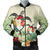 Hawaii Turtle Flowers Coconut Tree Leaf Bomber Jacket - AH Black Unisex - Polynesian Pride