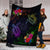 Hawaii Turtle Hibiscus Premium Blankets - Day Style - AH - Polynesian Pride