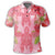 Hawaii Turtle Hibiscus Polo Shirt Pink Style - Polynesian Pride