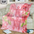 Hawaii Turtle Hibiscus Premium Blankets - Pink Style - AH - Polynesian Pride