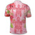 Hawaii Turtle Hibiscus Polo Shirt Pink Style - Polynesian Pride