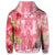 Hawaiian Turtle Hibiscus Hoodie Pink Style - Polynesian Pride