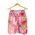 Hawaii Turtle Hibiscus Men's Shorts - Pink Style - AH - Polynesian Pride