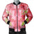 Hawaii Turtle Hibiscus Bomber Jacket - Pink Style - AH Black Unisex - Polynesian Pride