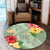 Hawaii Turtle Hibiscus Round Carpet - Tink Style - AH - Polynesian Pride