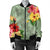 Hawaii Turtle Hibiscus Bomber Jacket - Tink Style - AH - Polynesian Pride