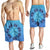 Hawaii Turtle Hibiscus Blue Men's Shorts - AH - Polynesian Pride