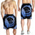 Hawaii Turtle Hibiscus Map Polynesian Men's Shorts Blue - AH - Polynesian Pride