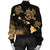 Hawaii Turtle Hibiscus Map Polynesian Bomber Jacket Gold - AH - Polynesian Pride