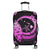 Hawaii Turtle Hibiscus Map Polynesian Luggage Covers Pink - AH Black - Polynesian Pride