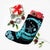 Hawaii Turtle Hibiscus Map Polynesian Christmas Stocking Turquoise - AH - Polynesian Pride