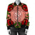 Hawaii Turtle Hibiscus Pink Bomber Jacket - Fide Style - AH - Polynesian Pride