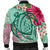 Hawaii Turtle Hibiscus Plumeria Bomber Jacket - Hug Style - AH - Polynesian Pride