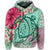 Hawaiian Turtle Hibiscus Plumeria Hoodie Hug Style - Polynesian Pride