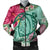 Hawaii Turtle Hibiscus Plumeria Bomber Jacket - Hug Style - AH Black Unisex - Polynesian Pride