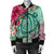 Hawaii Turtle Hibiscus Plumeria Bomber Jacket - Hug Style - AH - Polynesian Pride