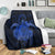 Hawaii Turtle Hibiscus Polynesian Premium Blankets - Full Style - Blue - AH - Polynesian Pride