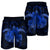 Hawaii Turtle Hibiscus Polynesian Men's Shorts - Full Style - Blue - AH - Polynesian Pride