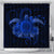 Hawaii Turtle Hibiscus Polynesian Shower Curtain - Full Style - Blue - AH 177 x 172 (cm) Black - Polynesian Pride