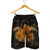 Hawaii Turtle Hibiscus Polynesian Men's Shorts - Full Style - Gold - AH - Polynesian Pride