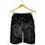 Hawaii Turtle Hibiscus Polynesian Men's Shorts - Full Style - Gray - AH - Polynesian Pride