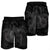 Hawaii Turtle Hibiscus Polynesian Men's Shorts - Full Style - Gray - AH - Polynesian Pride