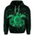 Hawaiian Turtle Hibiscus Polynesian Hoodie Full Style Green - Polynesian Pride