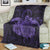 Hawaii Turtle Hibiscus Polynesian Premium Blankets - Full Style - Purple - AH - Polynesian Pride