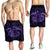 Hawaii Turtle Hibiscus Polynesian Men's Shorts - Full Style - Purple - AH - Polynesian Pride