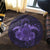 Hawaii Turtle Hibiscus Polynesian Round Carpet - Full Style - Purple - AH - Polynesian Pride