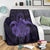 Hawaii Turtle Hibiscus Polynesian Premium Blankets - Full Style - Purple - AH - Polynesian Pride