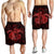 Hawaii Turtle Hibiscus Polynesian Men's Shorts - Full Style - Red - AH - Polynesian Pride