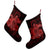 Hawaii Turtle Hibiscus Polynesian Christmas Stocking - Full Style - Red - AH - Polynesian Pride