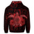 Hawaiian Turtle Hibiscus Polynesian Hoodie Full Style Red - Polynesian Pride