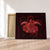 Hawaii Turtle Hibiscus Polynesian Canvas - Full Style - Red - AH Canvas Poly-cotton - Polynesian Pride