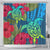 Hawaii Turtle Hibiscus Polynesian Shower Curtain - Bana Style 177 x 172 (cm) Blue - Polynesian Pride