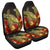 Hawaii Turtle Hibiscus Red Car Seat Covers - AH Universal Fit Black - Polynesian Pride