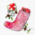 Hawaii Turtle Hibiscus Vintage Pink Christmas Stocking - AH - Polynesian Pride